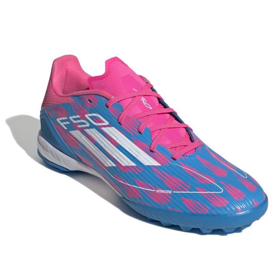 adidas F50 League Turf 'Solar Blue Cloud White Solar Pink' IF1336