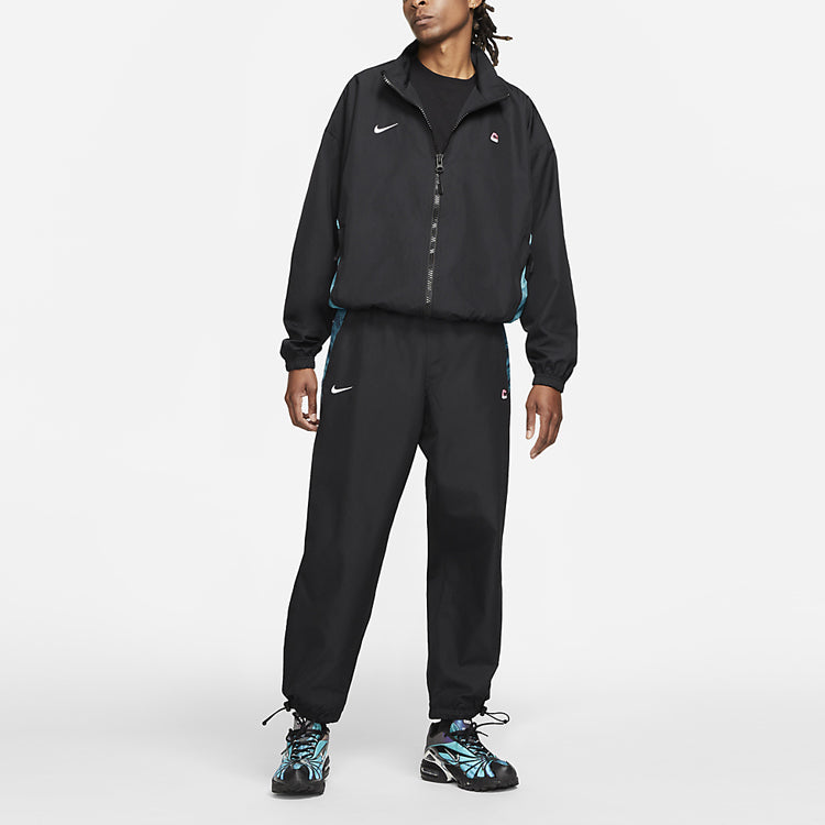 Nike x Skepta Crossover Printing waterproof Sports Jacket US Edition Black CU9743-010