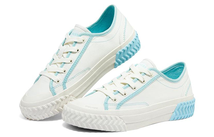 (WMNS) Skechers Street Trax Hi 'White Blue' 177040-WLBL