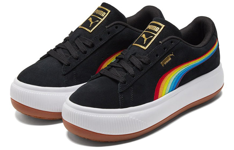 (WMNS) PUMA Suede Mayu 'Rainbow - Black' 387239-01