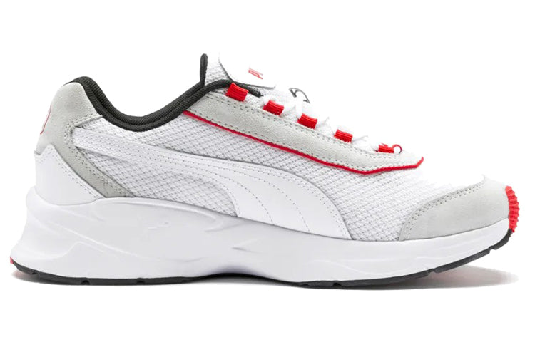 PUMA Nucleus Lux Low Top White/Grey/Red 370481-04