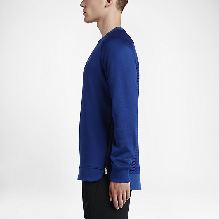 Nike Court Fleece Crew 'Deep Royal Metallic Silver' 744010-455