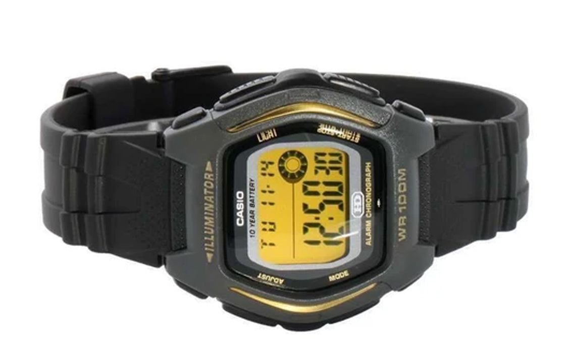CASIO Sports Analog Mens Black/Yellow Digital HDD-600G-9A2021