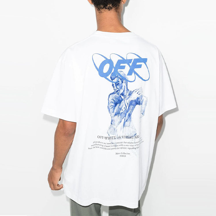 Off-White Mirko First Slogan Tee Men's White OMAA038F20FAB0100145
