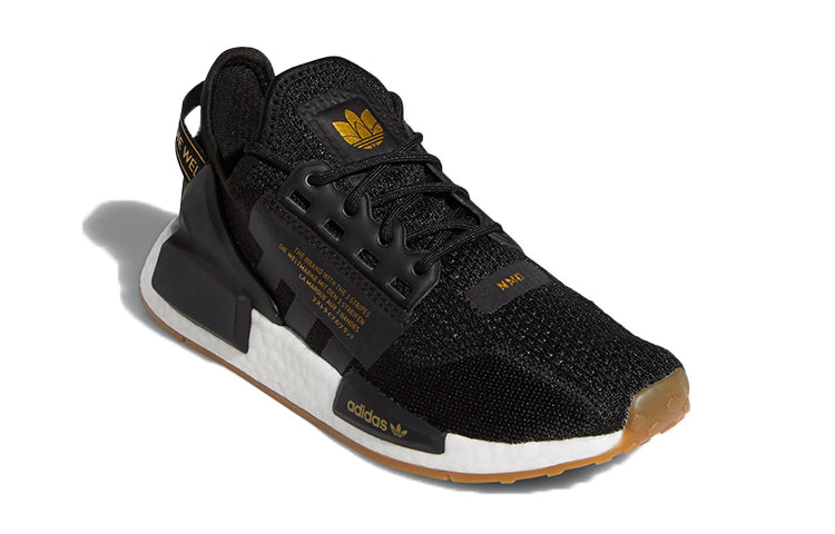(GS) adidas originals NMD_R1 V2 J 'Black White' FZ2134