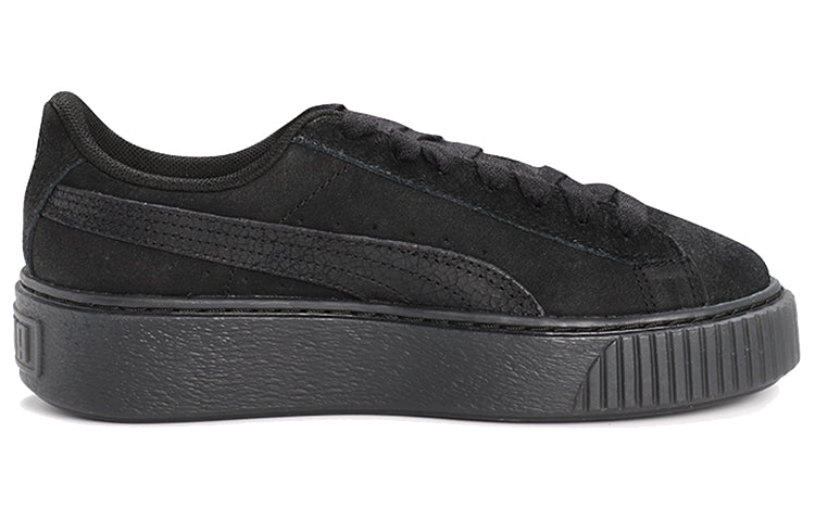 (WMNS) PUMA Suede Platform 'Triple Black' 366694-02