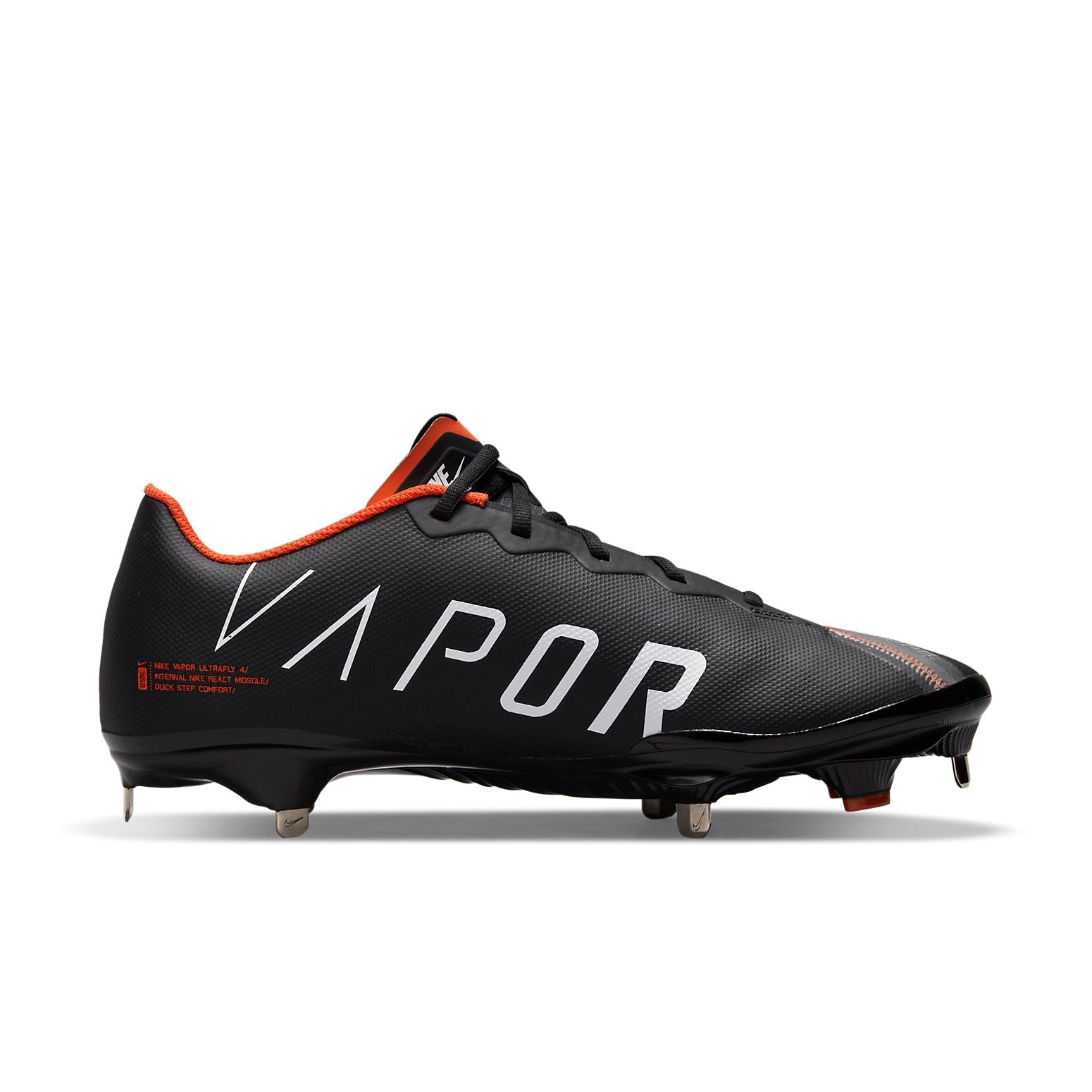 Nike React Vapor Ultrafly Elite 4 'Black Team Orange' DA0701-003