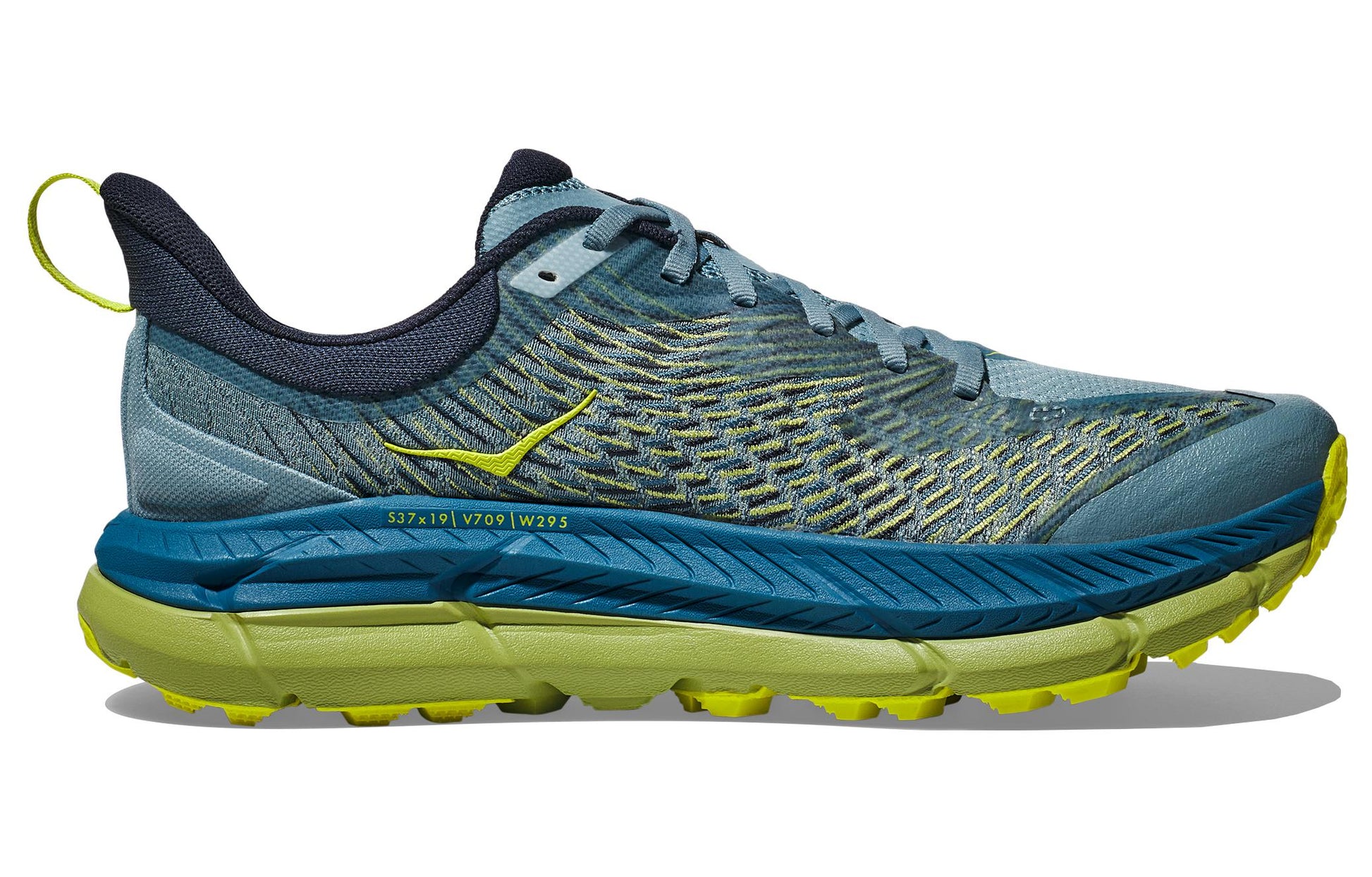 HOKA ONE ONE Mafate Speed 4 'Stone Blue Dark Citron' 1129930-SBDCT