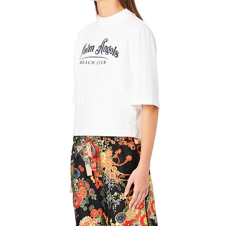 PALM ANGELS Beach Short Sleeve White PWAA020S20JER0020246