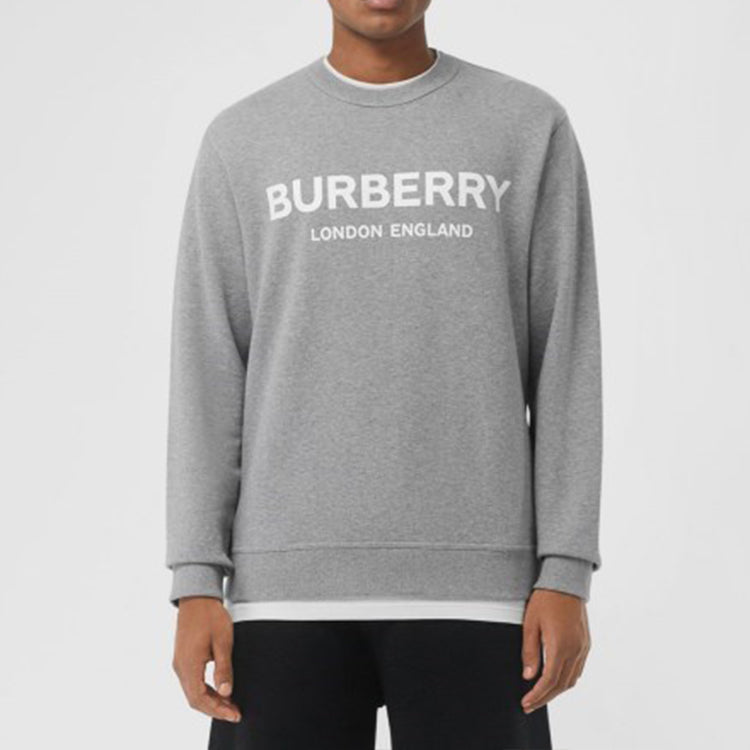 Burberry Logo Printing Round Collar GS Grey 80095051