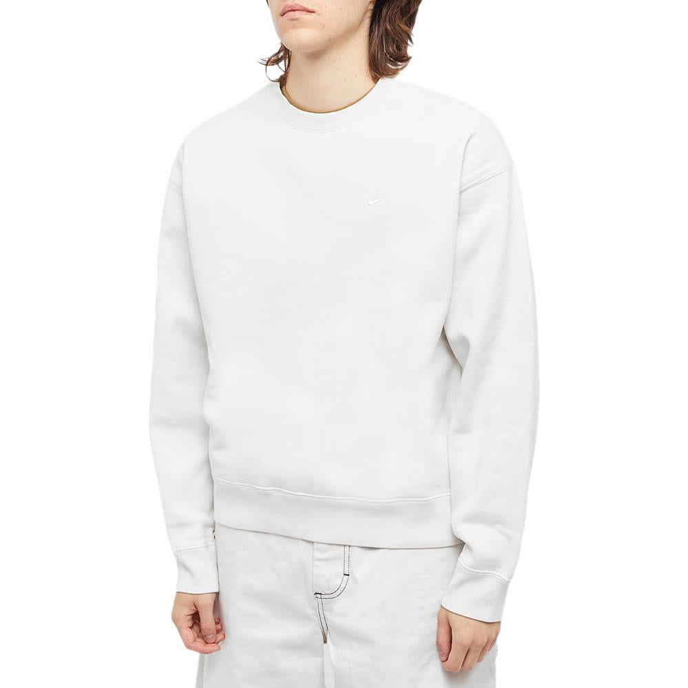 Nike NRG Solo Swoosh Fleece Crewneck Sweatshirt 'White' CV0554-030