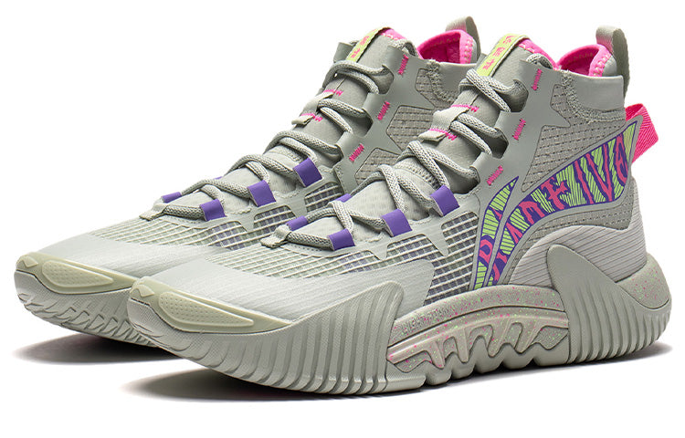 Li-Ning BadFive 2 High 'Grey Purple Green' ABFR001-15