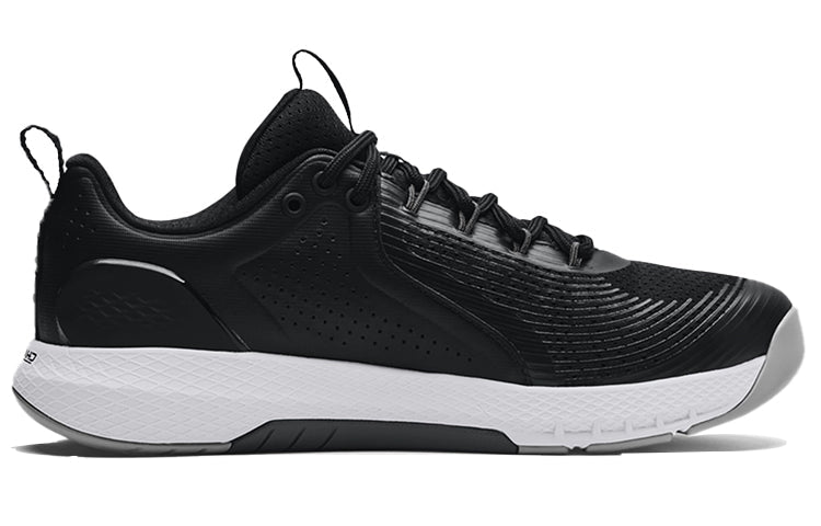 Under Armour Charged Commit 3 4E Wide 'Black White' 3023704-001