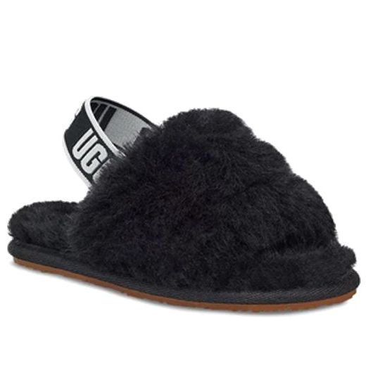 (TD) UGG Fluff Yeah Slide 'Black' 1098579T-BLK