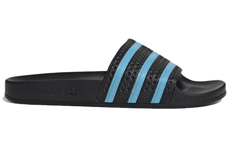 adidas originals Adilette Slides 'Black Blue' EF5503