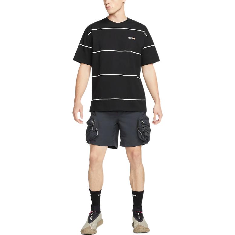 Nike SS22 ACG Stripe Round Neck Pullover Short Sleeve Black DQ4957-010