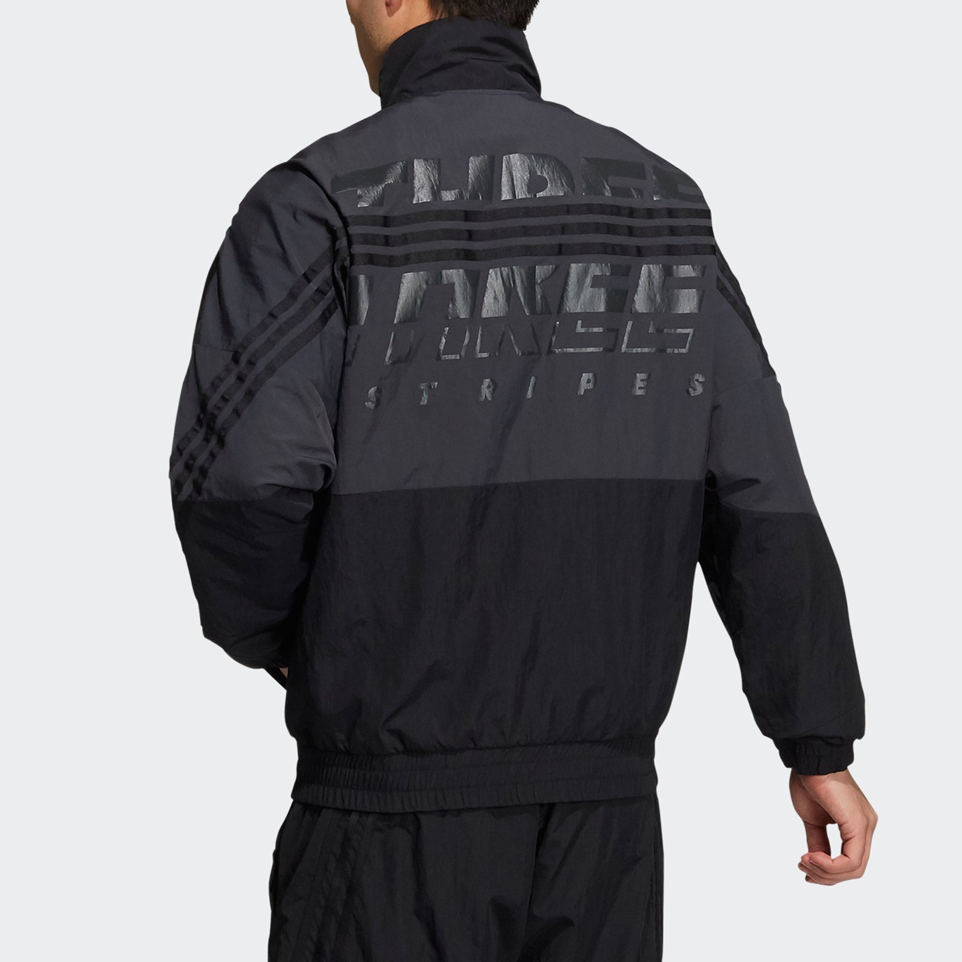 adidas M Si Wov Jkt Logo Alphabet Stand Collar Jacket Black GT6358