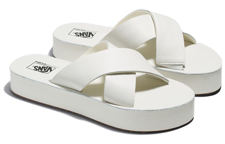 (WMNS) Vans Cross Strap Mega Platform Sandals 'White' VN0007QPFS8