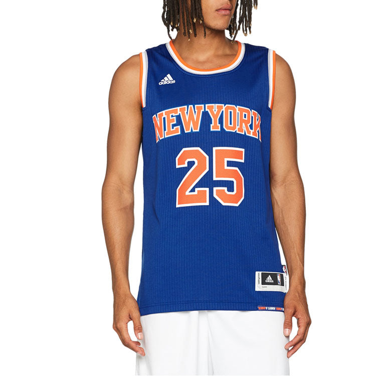 adidas MENS Basketball New York Knickerbockers Ross 25 Blue CB9702