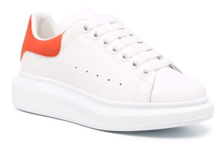 (WMNS) Alexander McQueen Oversized Sneaker 'White Orange' 553770WHGP79411