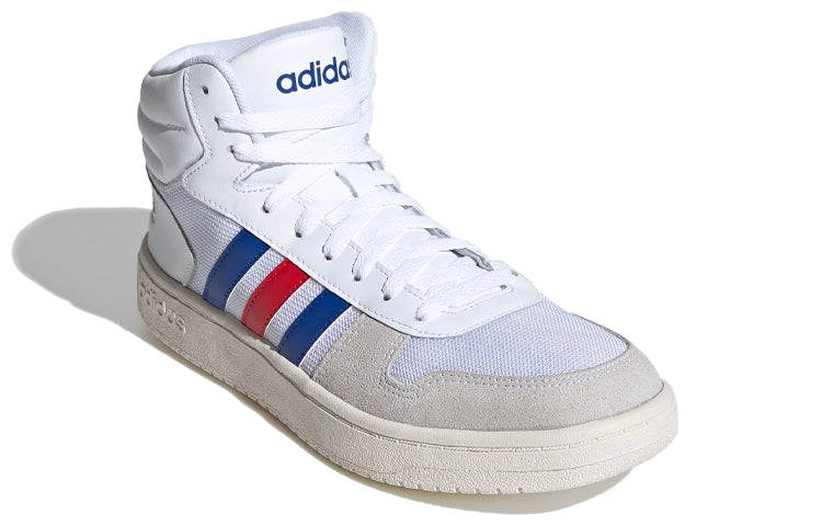 adidas Hoops 2.0 Mid 'White Royal Scarlet' FW8252
