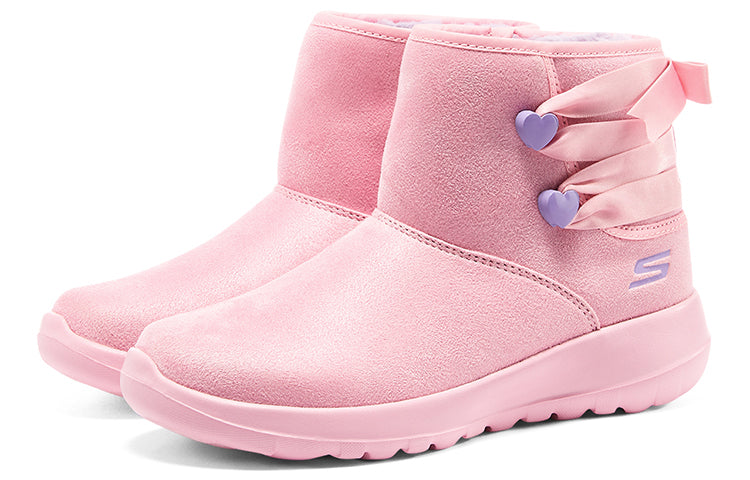 (GS) Skechers Comfy Boots 'Pink' 302921L-PKLV