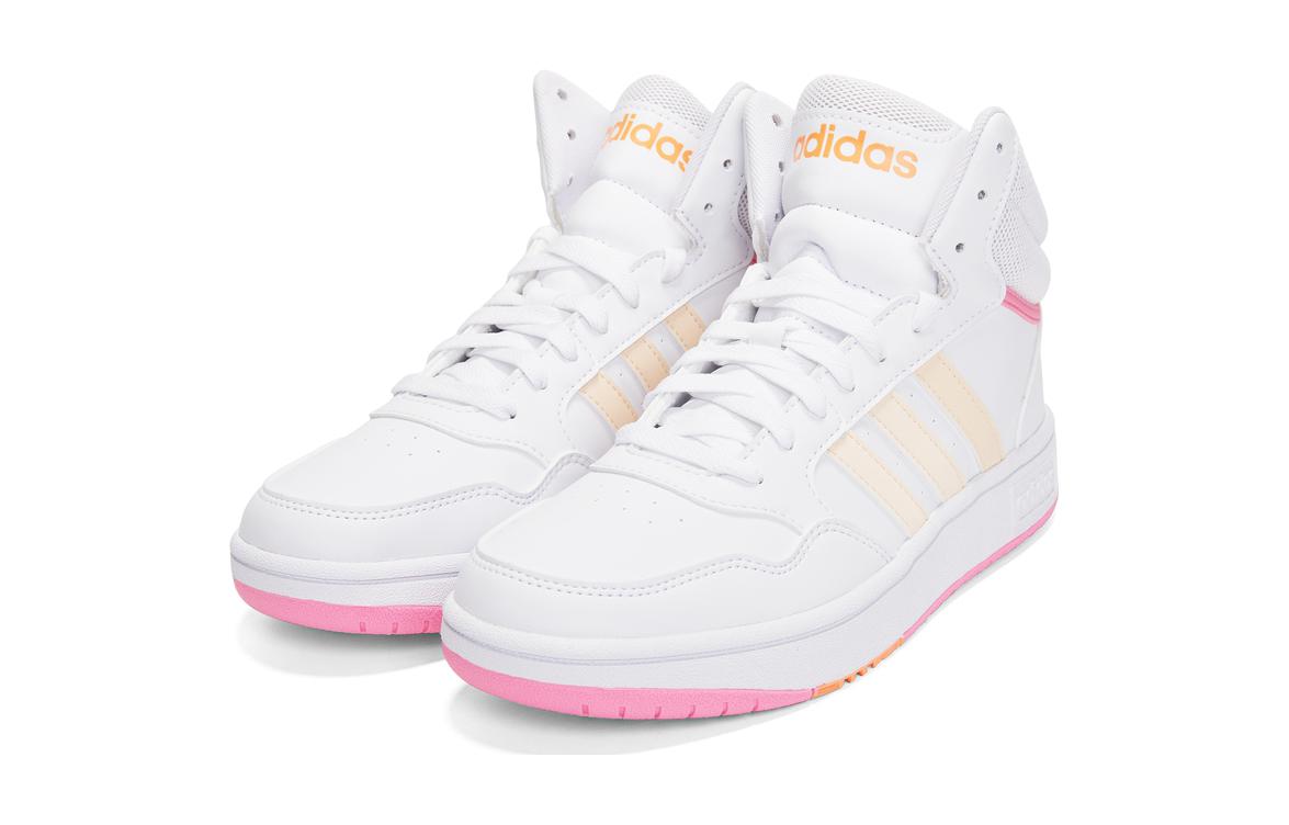 (PS) adidas Hoops Mid 3.0 K 'White Pink' HP6158