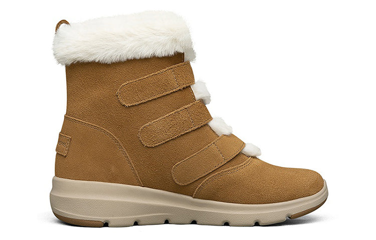 (WMNS) Skechers Snow Boots 'Khaki' 144154-CSNT