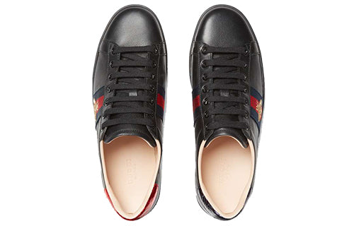 (WMNS) Gucci Ace Embroidered Low 'Black' 431942-A38G0-1284