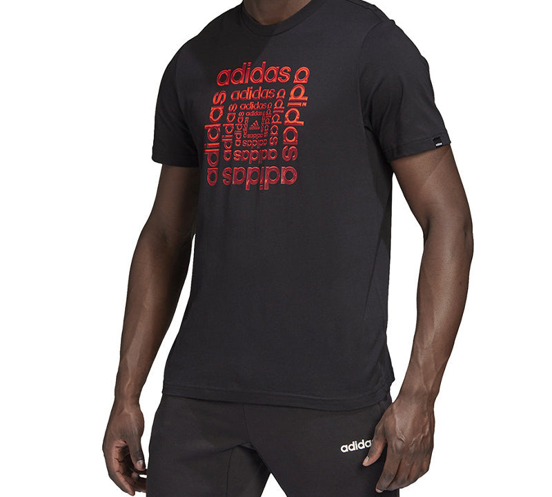 adidas HYPRRL DMSN T Letter Logo Sports Breathable Short-sleeve Tee Men Black GD5888