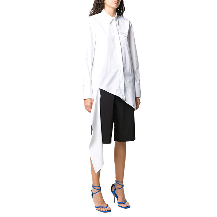 (WMNS) Off-White SS20 Meteor Shower Draped Shirt OWGA074S20FAB0010110