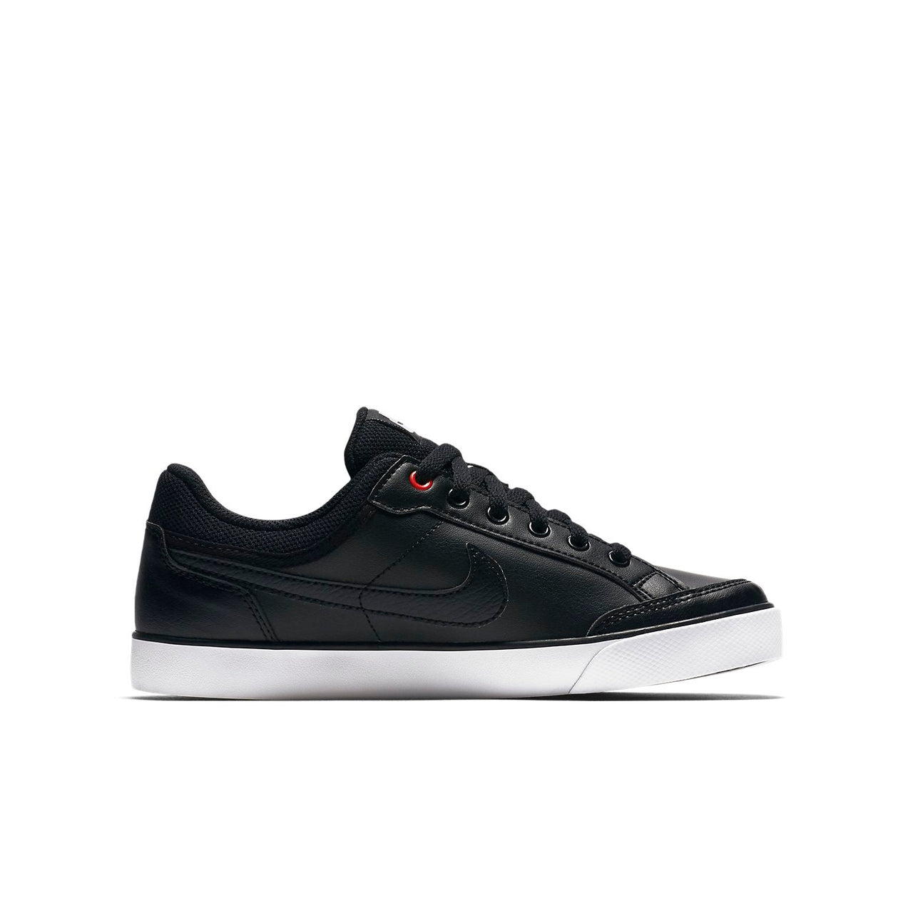 (GS) Nike Capri 3 LTR Leather 'Black White' 579947-014
