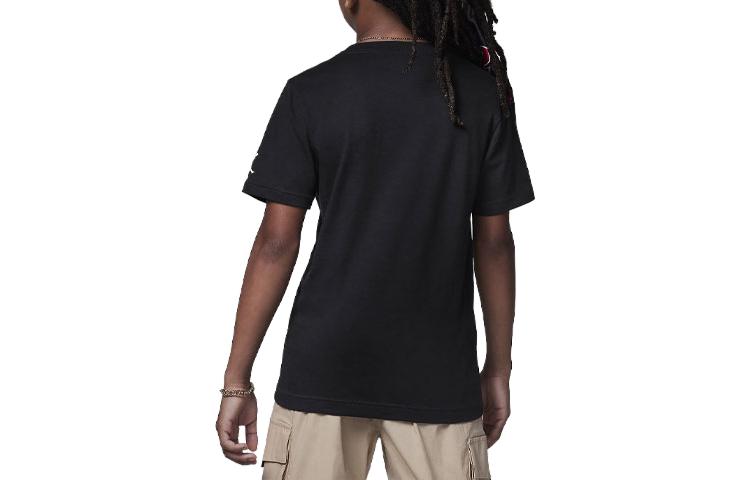 (GS) Air Jordan Jumpman Flight Sprayed T-Shirt 'Black' 95C814-023