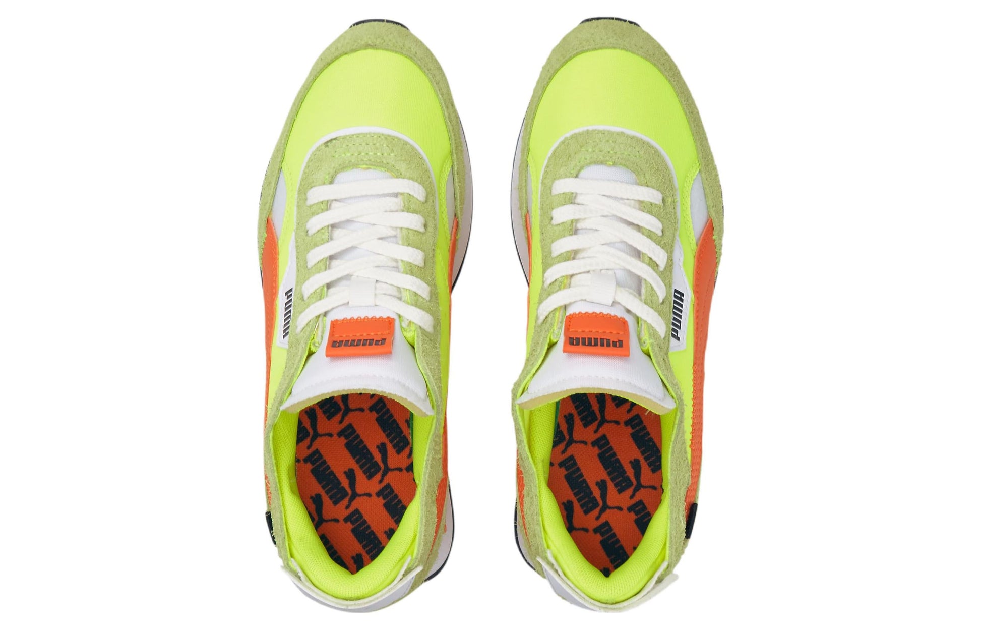 (WMNS) PUMA Future Rider Cut-Out Vintage 'Yellow Alert Dragon Fire' 384861-01