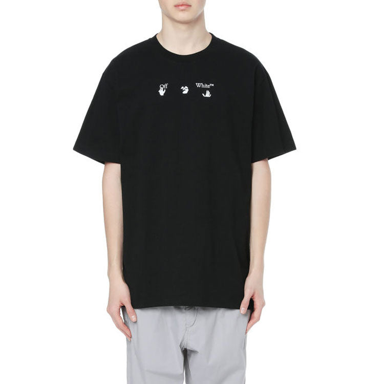 Off-White SS21 Graffiti Short Sleeve Black OMAA038S21JER0041001