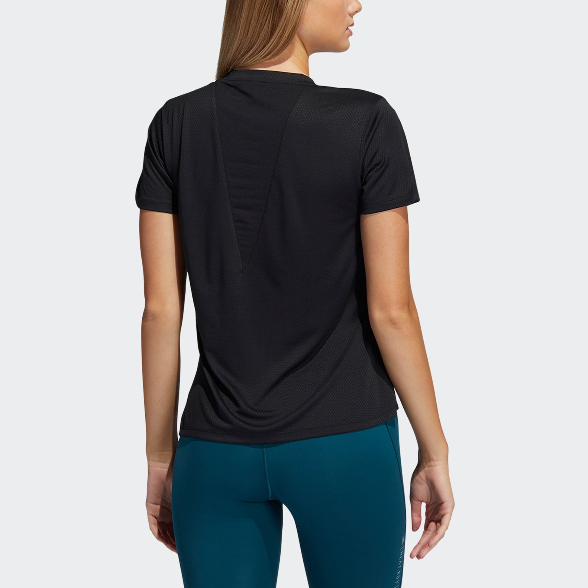 (WMNS) adidas Heat RDY Focus Tee Black H20744