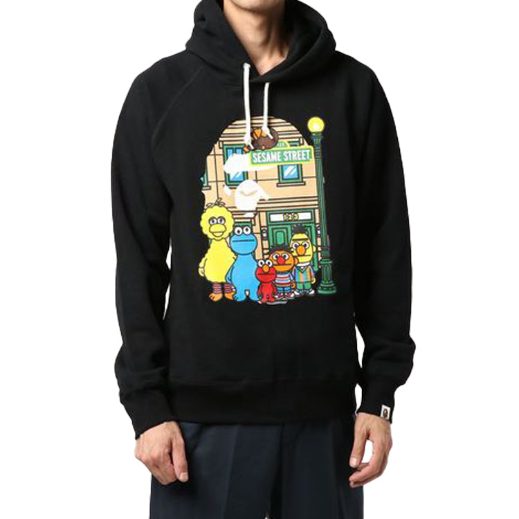BAPE x SESAME STREET Pullover Unisex Black 2F73-314-907