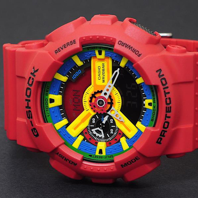 CASIO G-Shock Analog-Digital 'Red' GA-110FC-1A