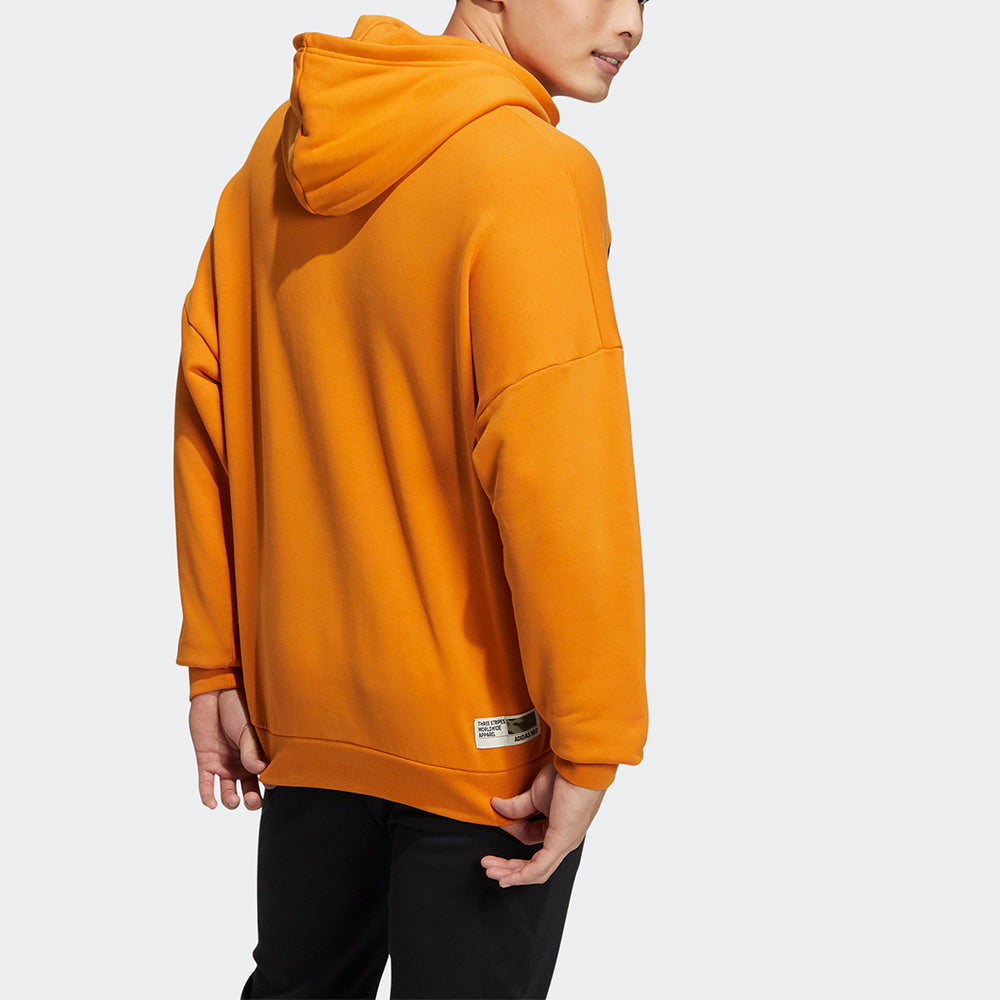 Men's adidas neo Ard Hdy Large Logo Printing Orange HG1607