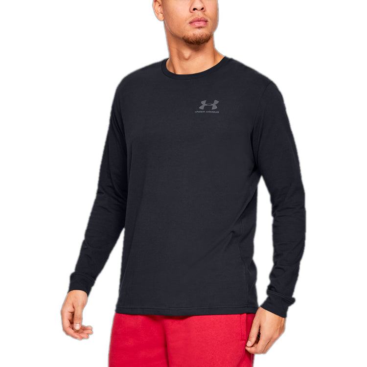 Under Armour Sportstyle Left Chest Long Sleeve T-shirt 'Black' 1329585-001