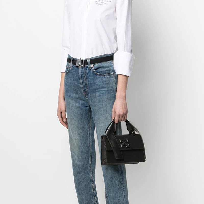 Off-White 1.4 Jitney Leather Black Handbag 0WNA115E20LEA0021000