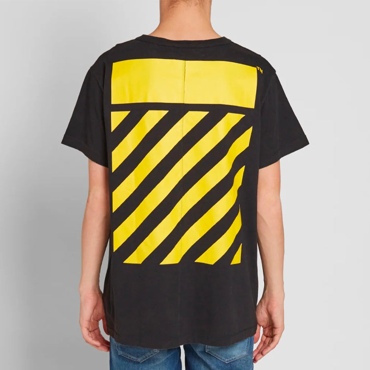 Off-White Black White 7 Short Sleeve Black OMAA002F161850361099