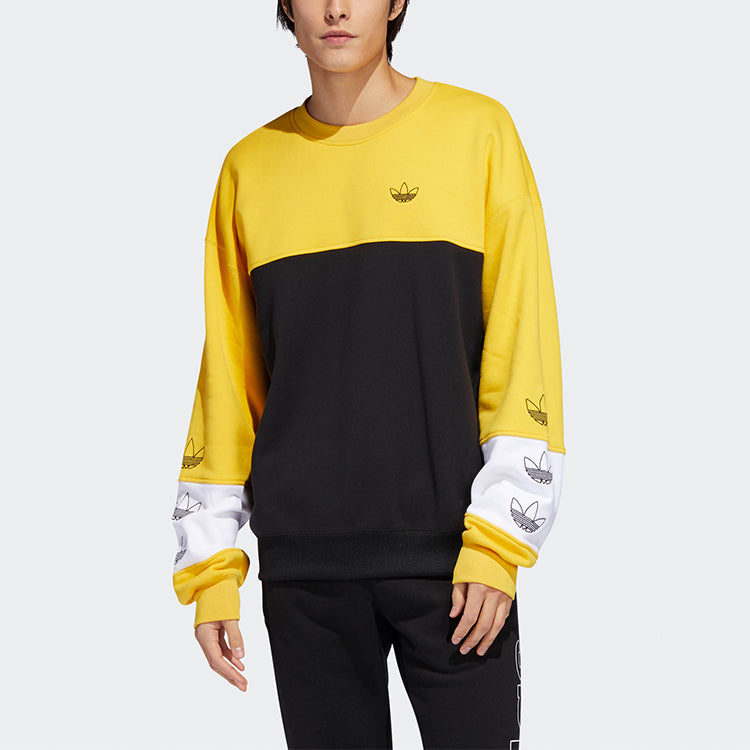 adidas originals Rivalry Crew Casual Sweatshirt Men Yellow DZ9137