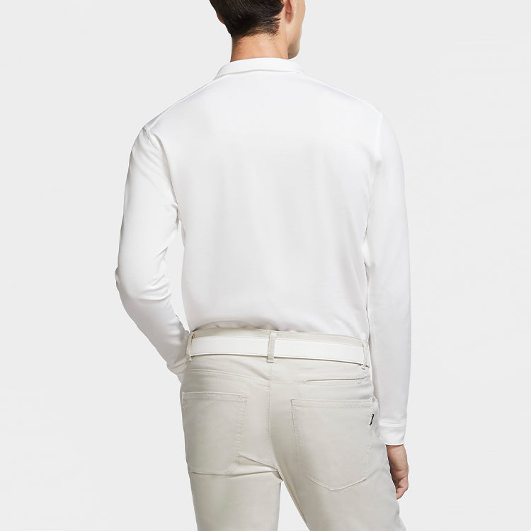 Nike Dri-FIT Player Golf lapel Long Sleeves Polo Shirt White CK5908-100