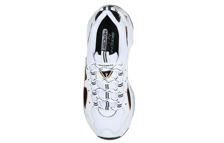 (WMNS) Skechers D Lites 3.0 Low-Top Daddy Shoes White/Black 13381-WBO