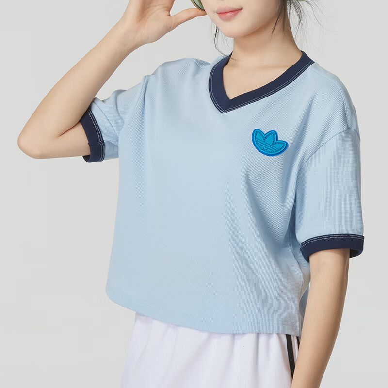 (WMNS) adidas Originals T-Shirt Asia Sizing 'Blue' JI7240