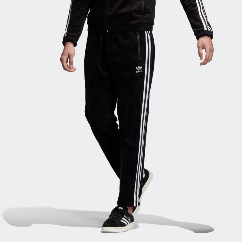 adidas originals Cord BB TP Retro corduroy Stripe Casual Sports Long Pants Black FH8606