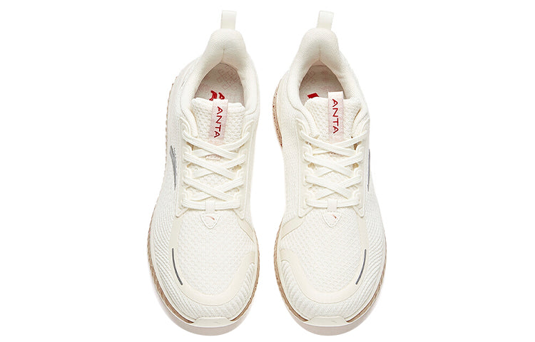 (WMNS) ANTA Running Series Sneakers 'Elastic White Silver' 122115501-5