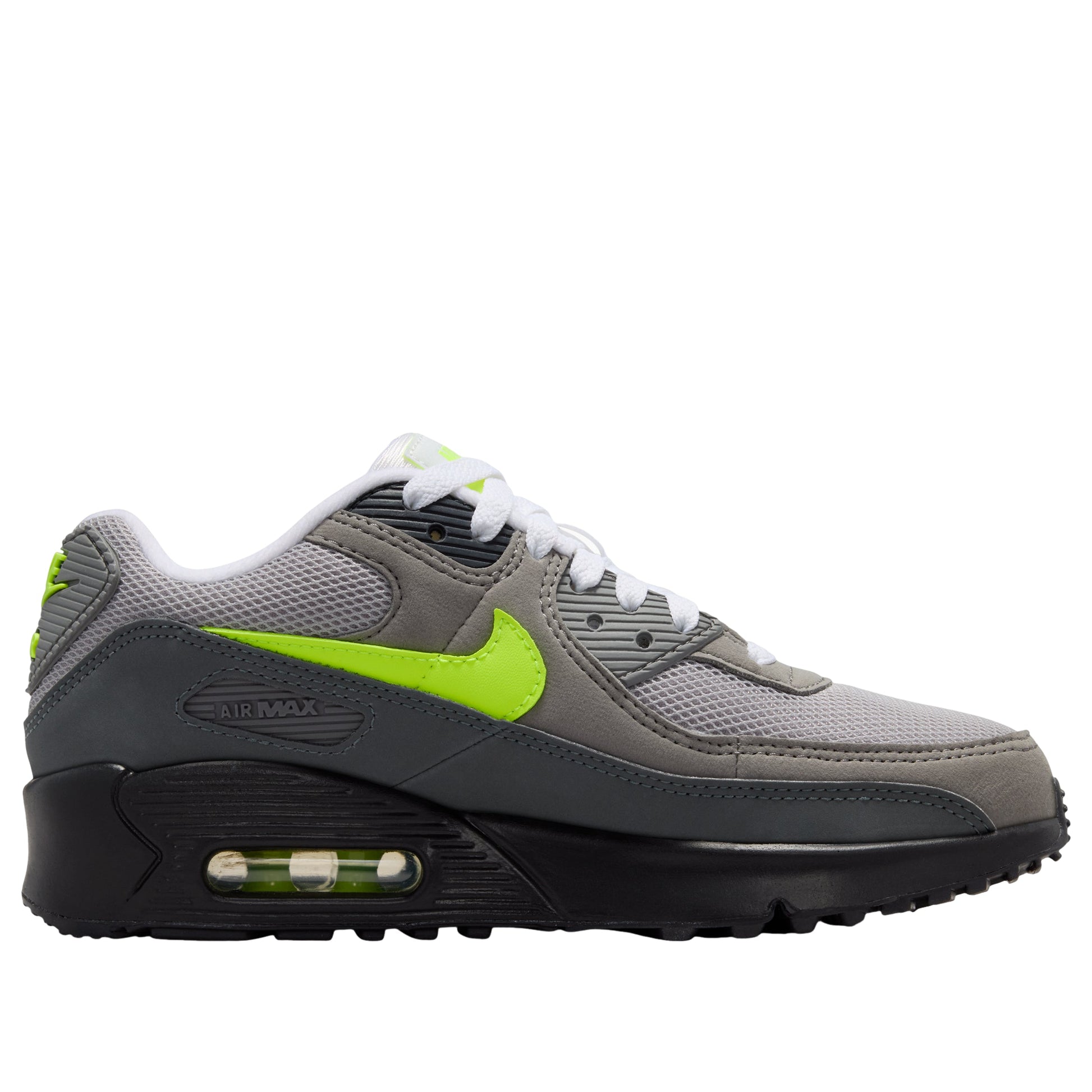 (GS) Nike Air Max 90 'Black Anthracite Neon Yellow' IQ7583-001