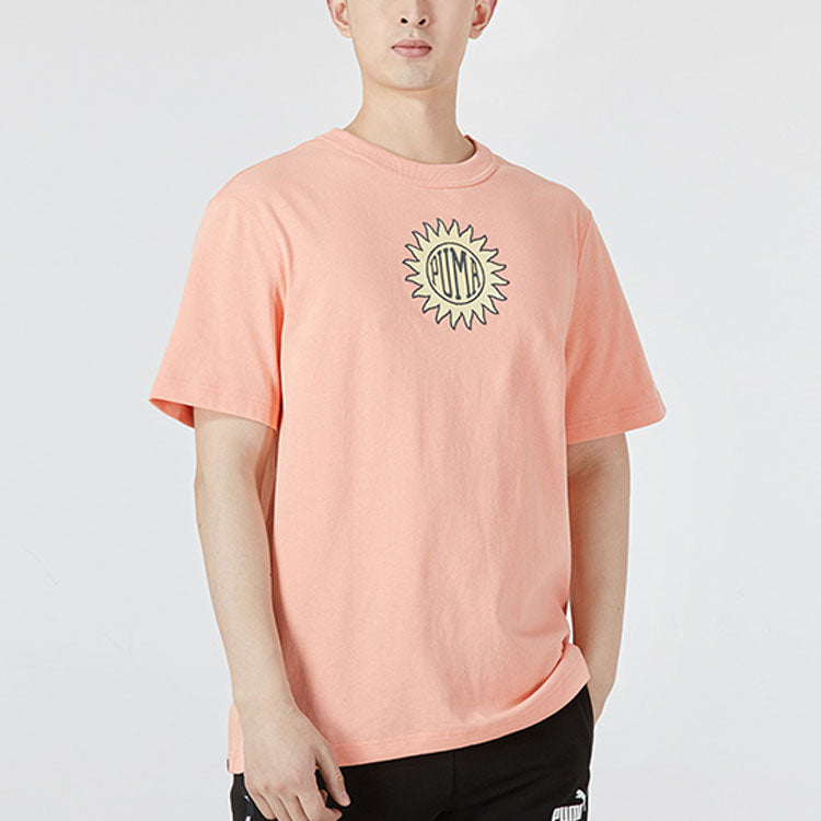 PUMA Downtown Graphic Tee 'Pink' 535400-28